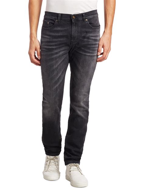 ysl jeans men's|saint laurent slim fit jeans.